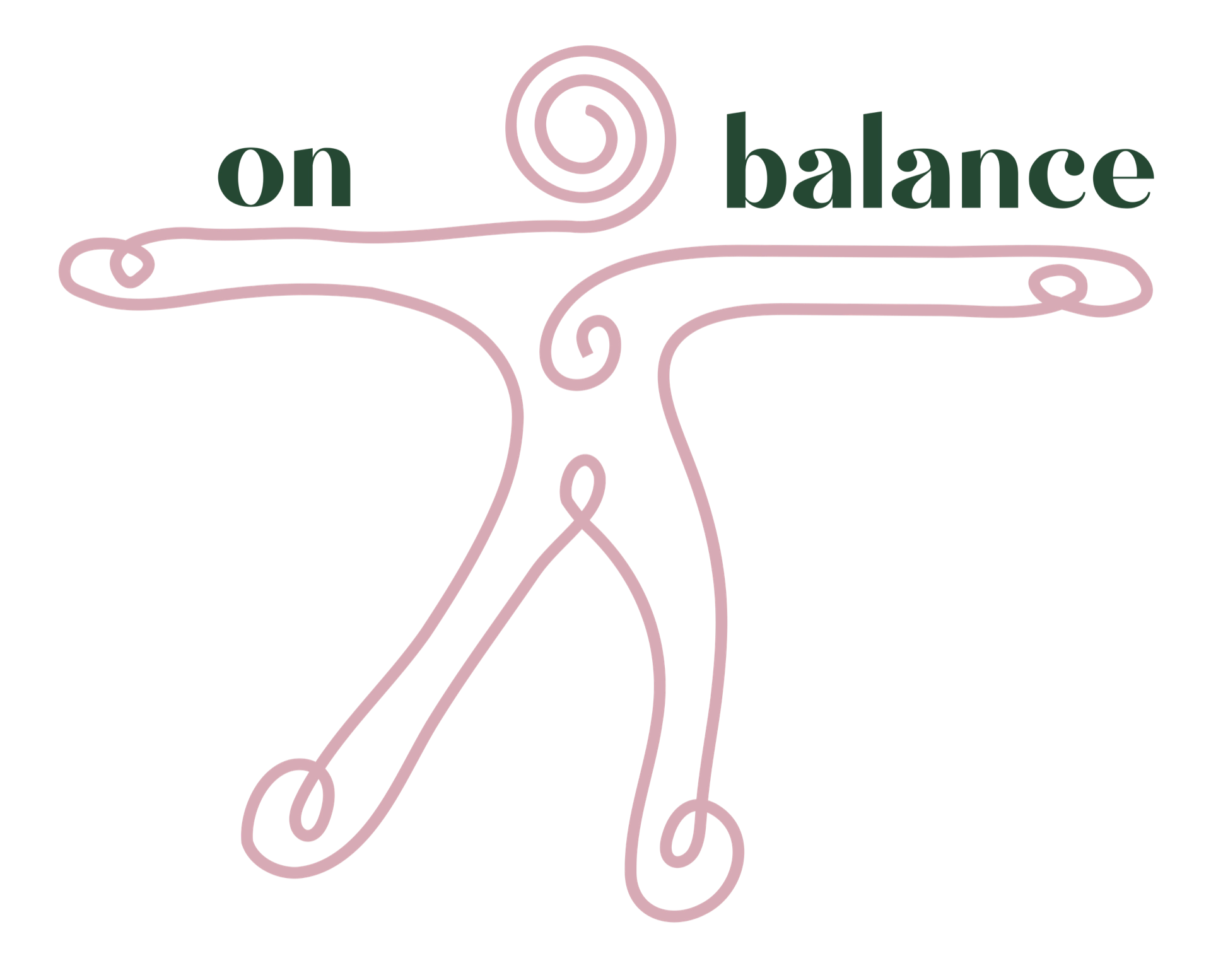 Kresba panáčka on balance s klikatými končetinami